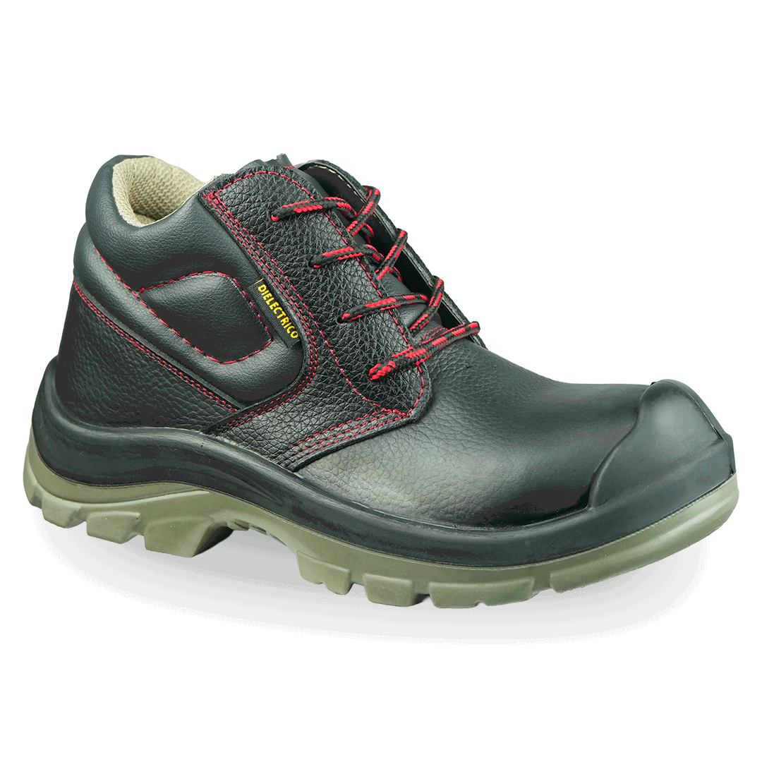 Botín dieléctrico Volcano Negro SS61D-M606A Sandder TNT en cuero hidrofugado