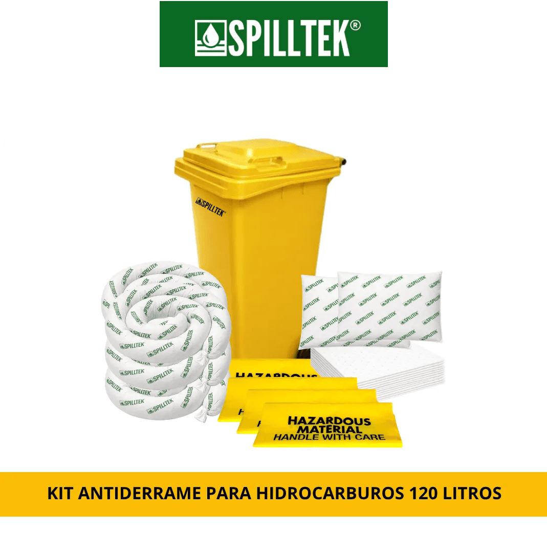 Kit-antiderrame-hidrocarburos-120-litros-Spilltek-SPS-KH120-contenedor-amarillo.