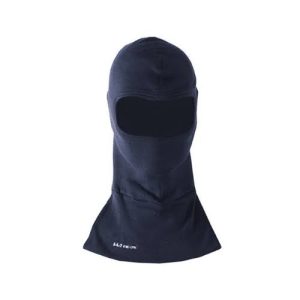 Balaclava anti arco eléctrico 34 cal/cm² BSD alemana azul oscuro en doble capa.